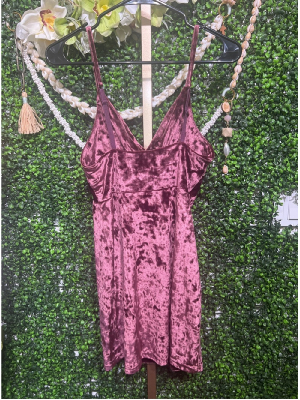 Women's Free People Come Together Cutout Burgundy Velvet Mini Dress Size Small - Picture 8 of 8